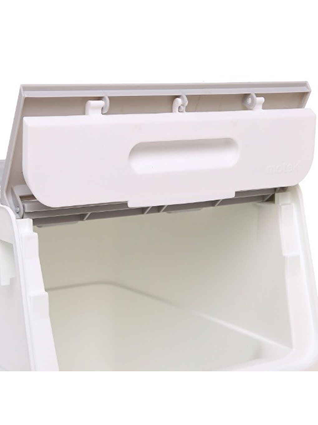 Motek Freebox 12 Litre Gri Beyaz Gri Tekerlekli Organizer 2 Adet + Temizlik Seti-1