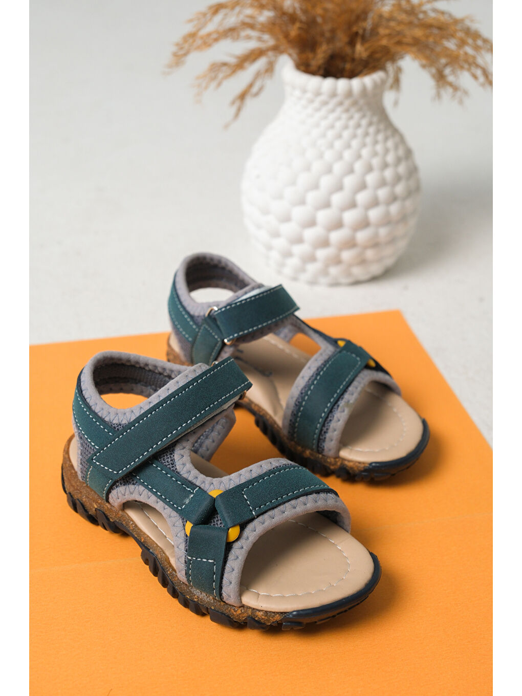 Haki D3804 Günlük Ortopedik Erkek Çocuk Sandalet-2