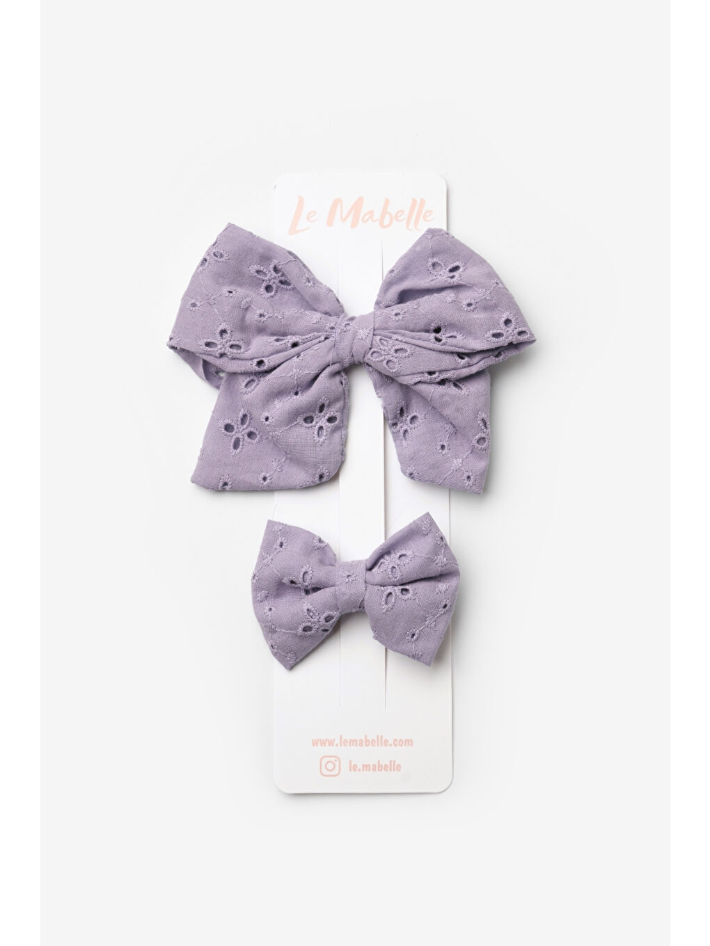 Lila Fisto Fiyonk Anne Kız Toka Set-1