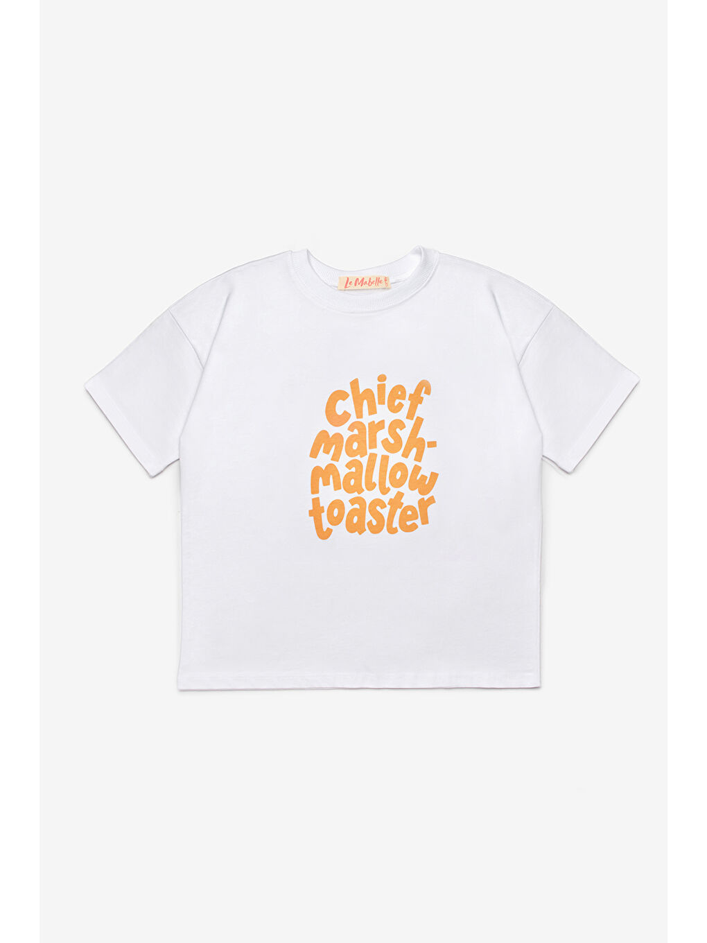 Turuncu Motto Baskılı Dama Desenli Çocuk Tişört Pantolon Takım - Lucia-5