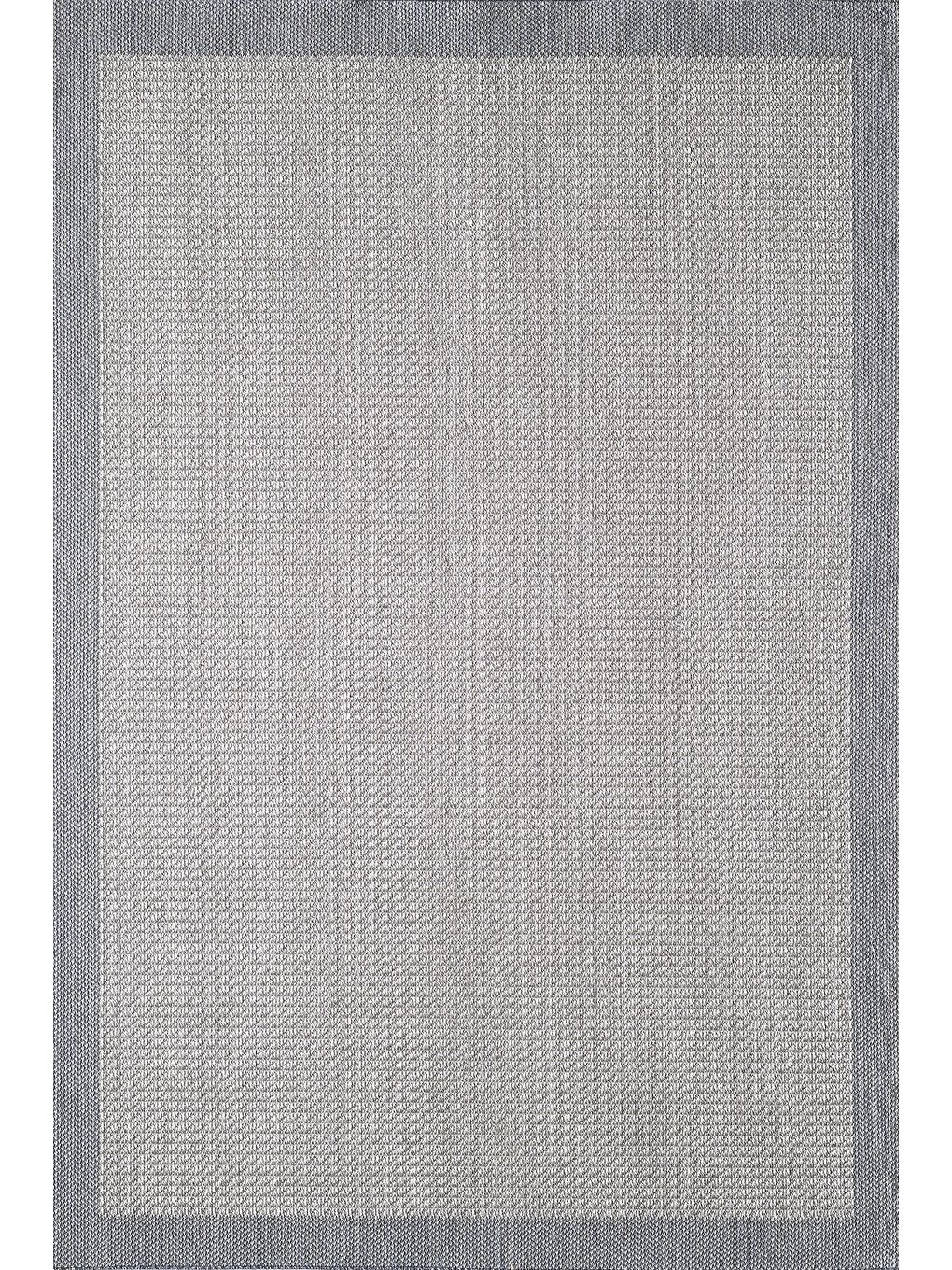 Sisalux 3092 Gri Jüt Tabanlı Modern Dokuma Kilim Sisal Hasır Halı-80x300 cm-5