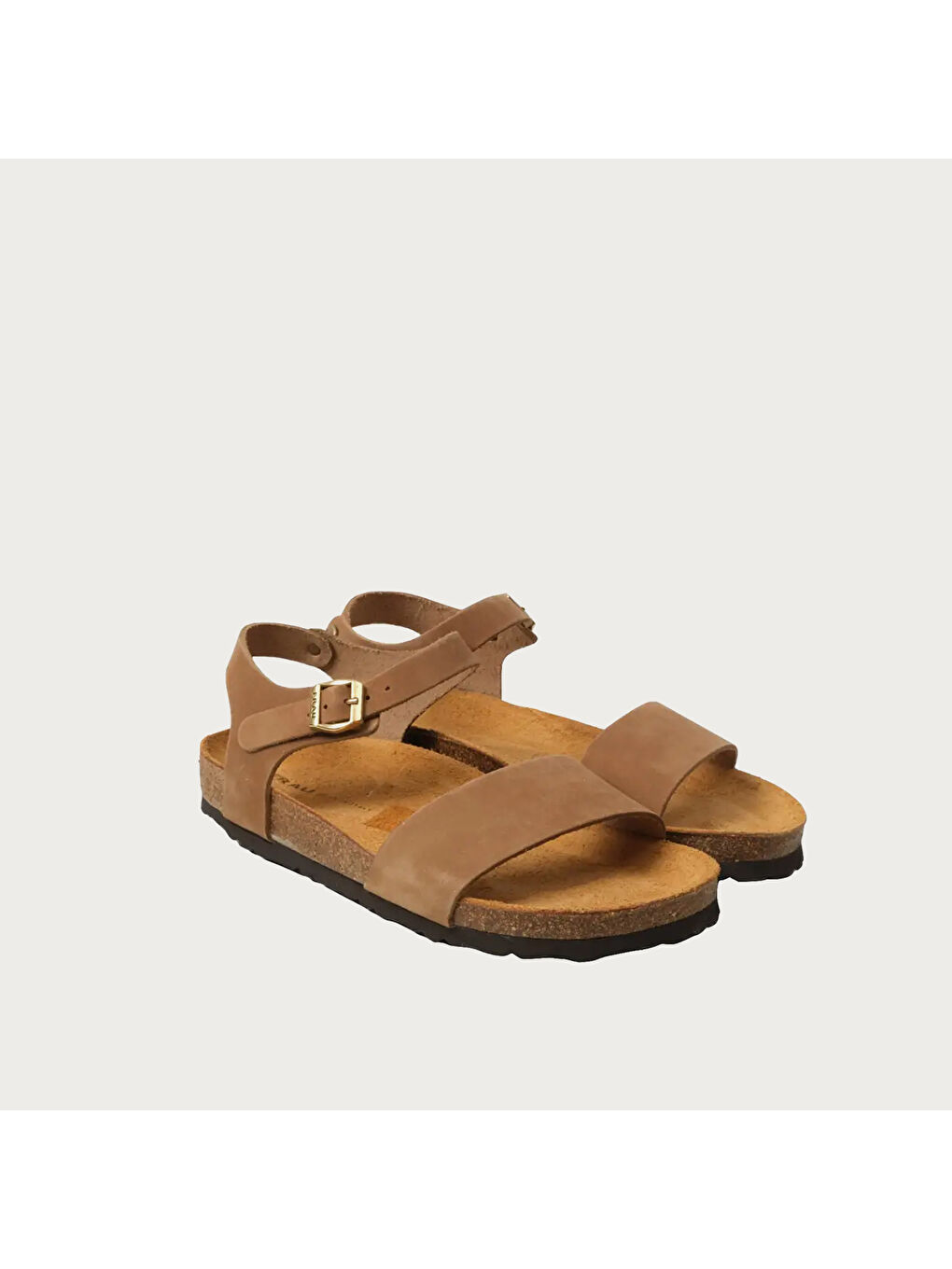 Kahverengi Kadın Sandalet 58H3 NABUK-S Sabbia-2