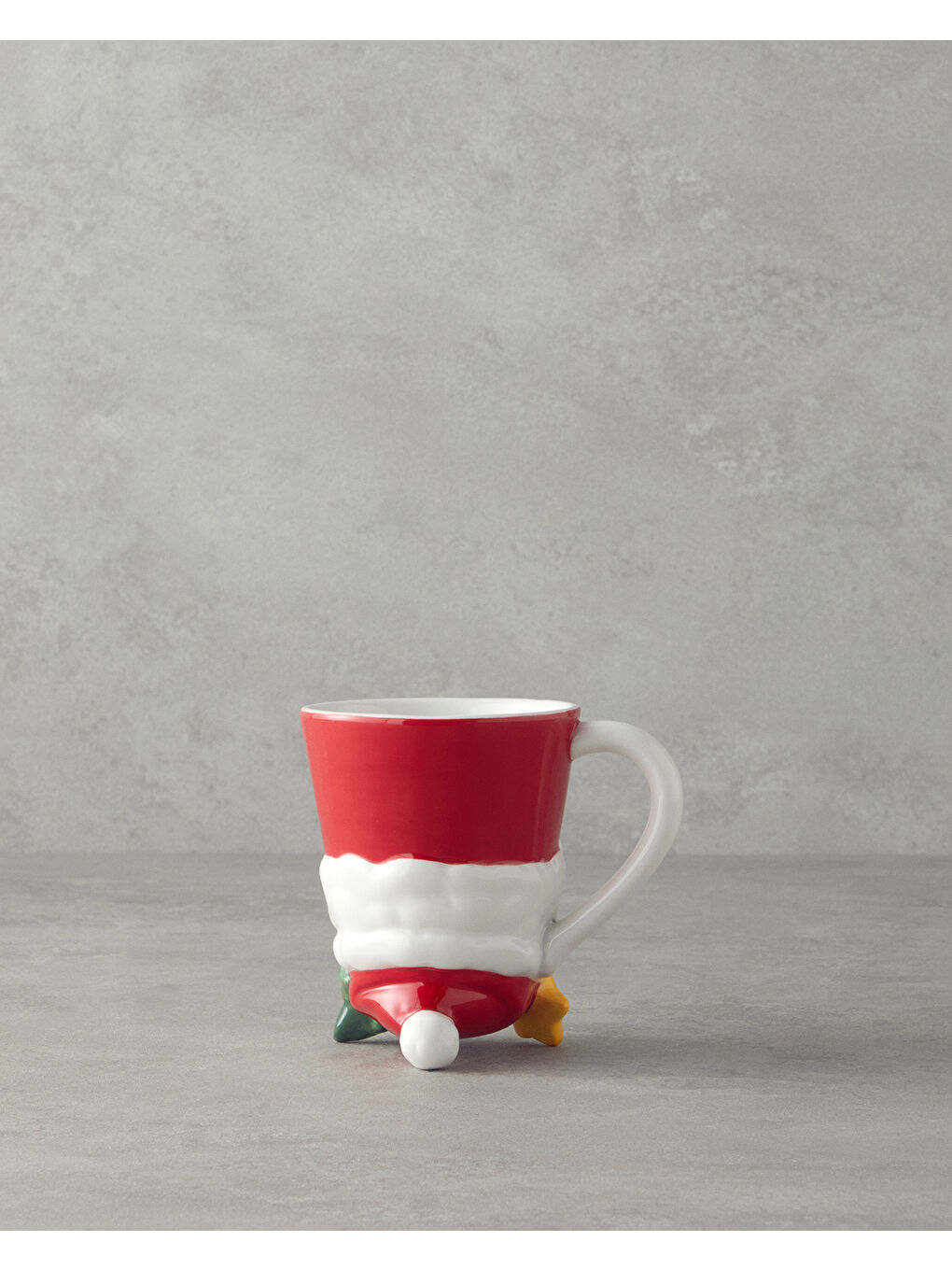 Beyaz Kind Santa Dolomite Yılbaşı Kupa 300 ml Renkli-1