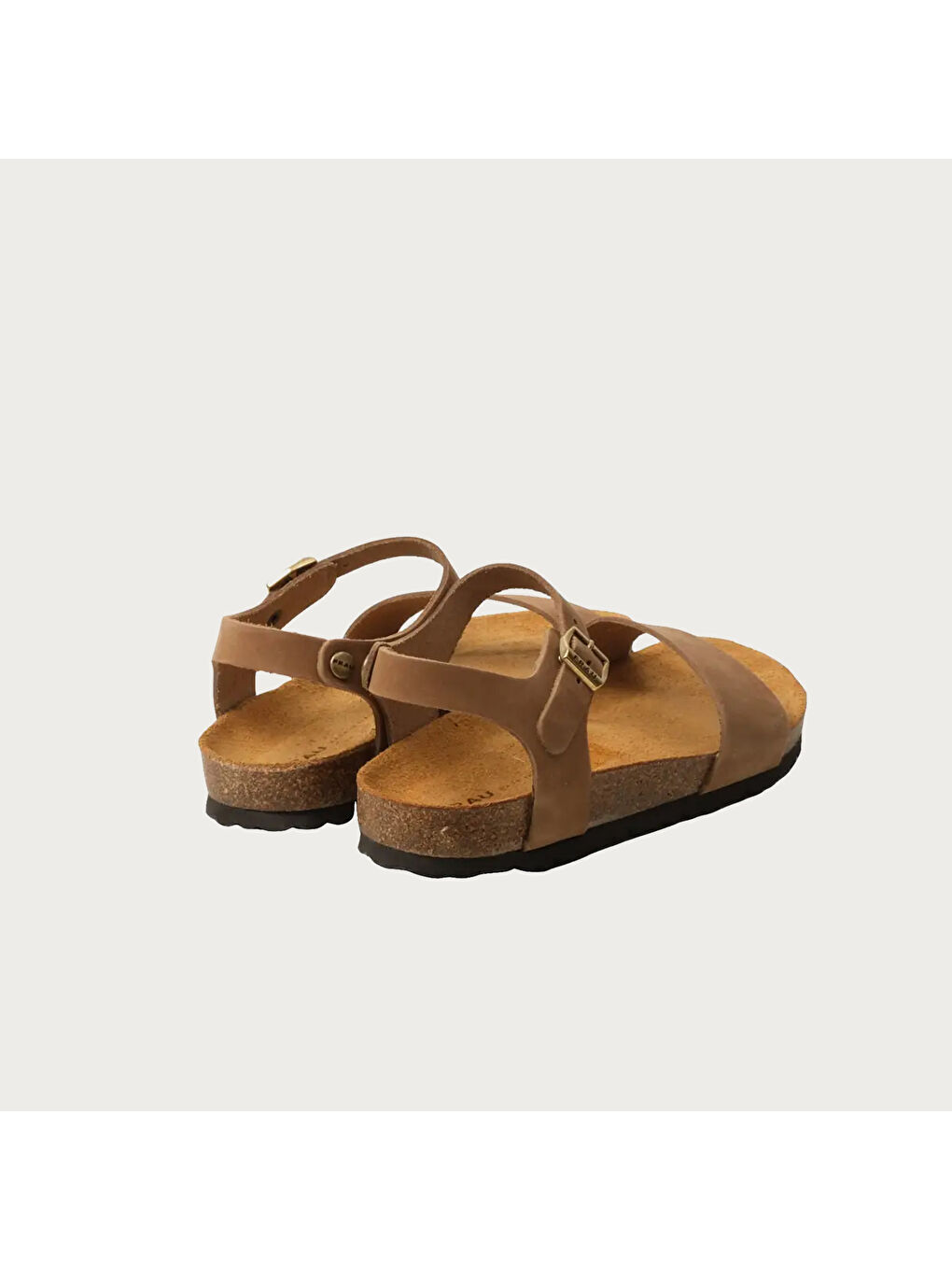 Kahverengi Kadın Sandalet 58H3 NABUK-S Sabbia-4