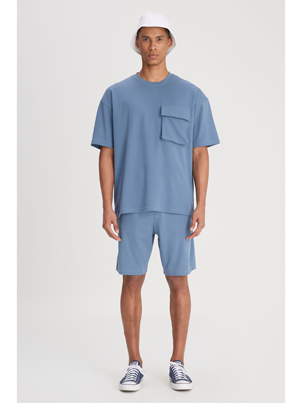 İndigo Regular Fit Normal Kesim Normal Bel Lacivert Sweat Şort-3