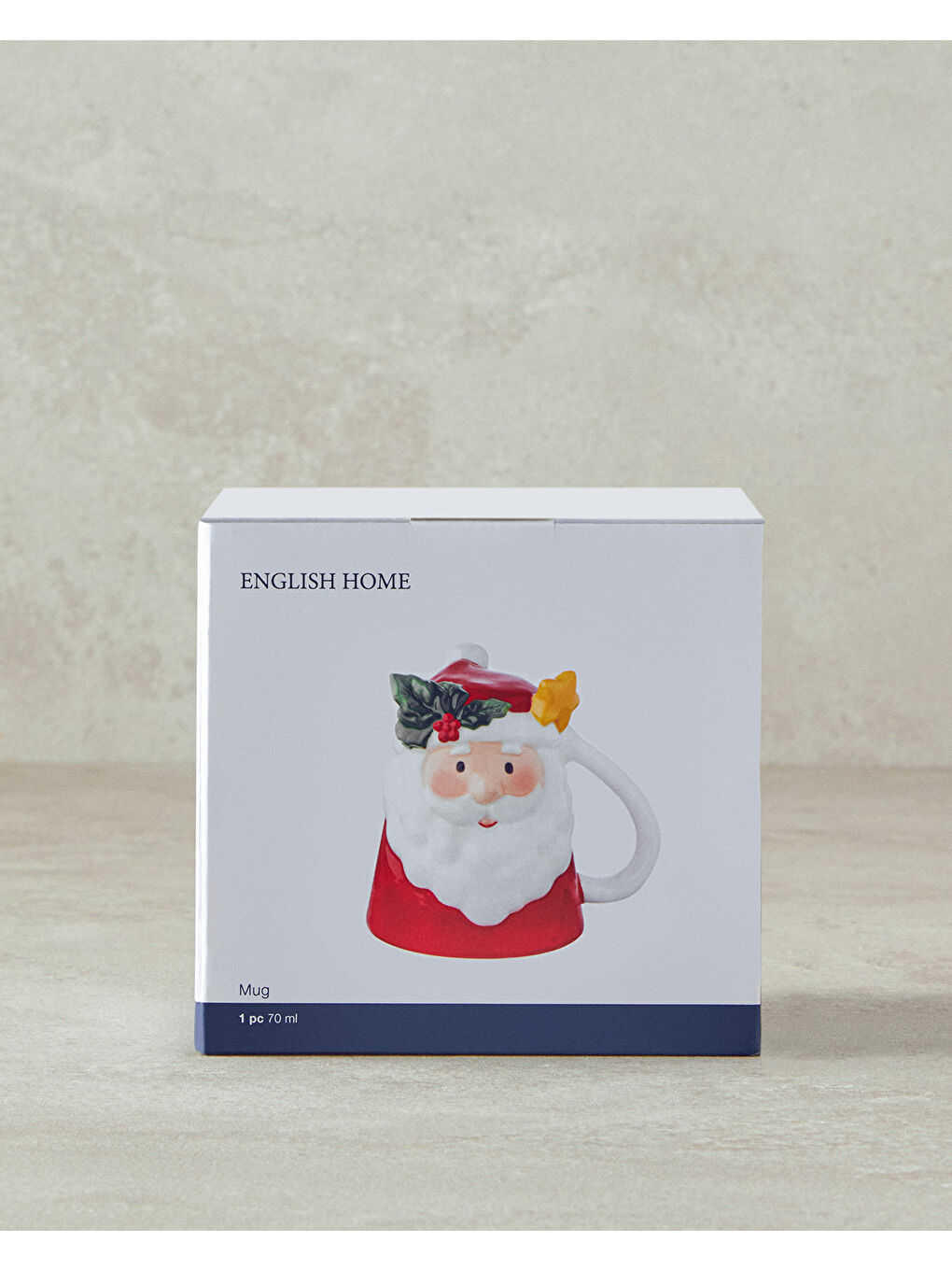 Beyaz Kind Santa Dolomite Yılbaşı Kupa 300 ml Renkli-3