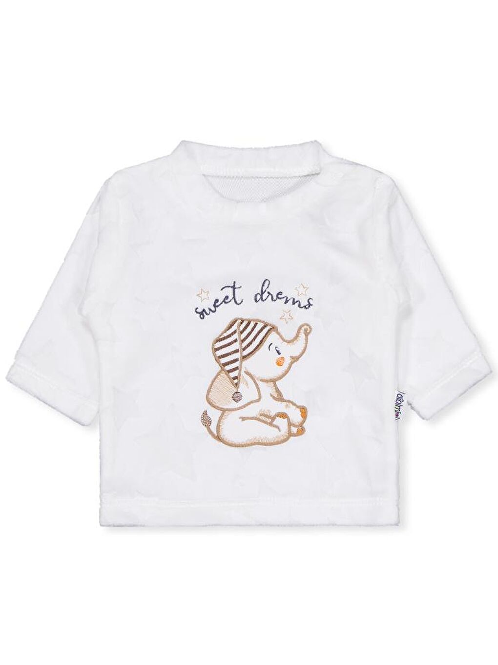 Filli Nakış Patikli 2Li 1-6 Ay Pijama Takımı - Ekru 6-9 Ay-2