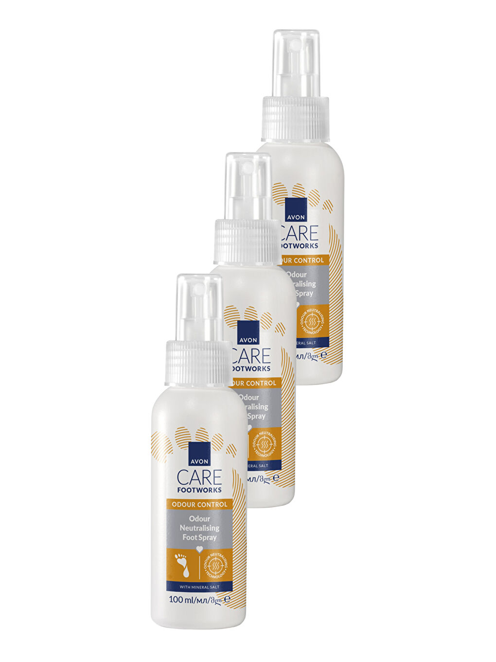 Footworks Koku Önleyici Ayak Spreyi 100ml Üçlü Paket