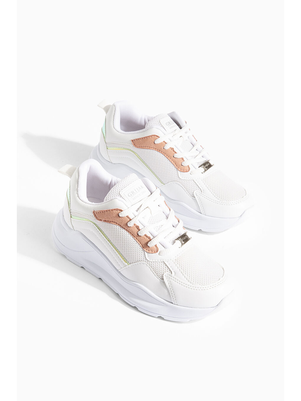 Beyaz Grijak Günlük Ortopedik Kadın Sneaker Spor Ayakkabı-3