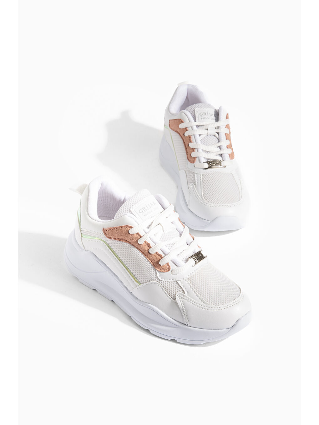 Beyaz Grijak Günlük Ortopedik Kadın Sneaker Spor Ayakkabı-4