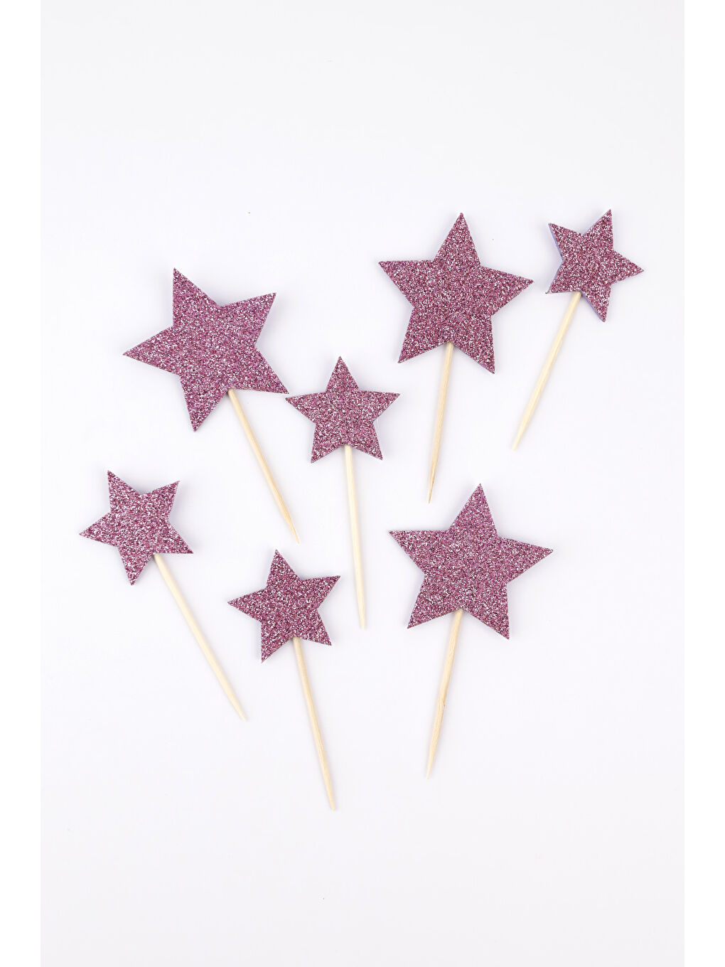 Lila Happy Birthday Yıldız Pasta Süsü-2