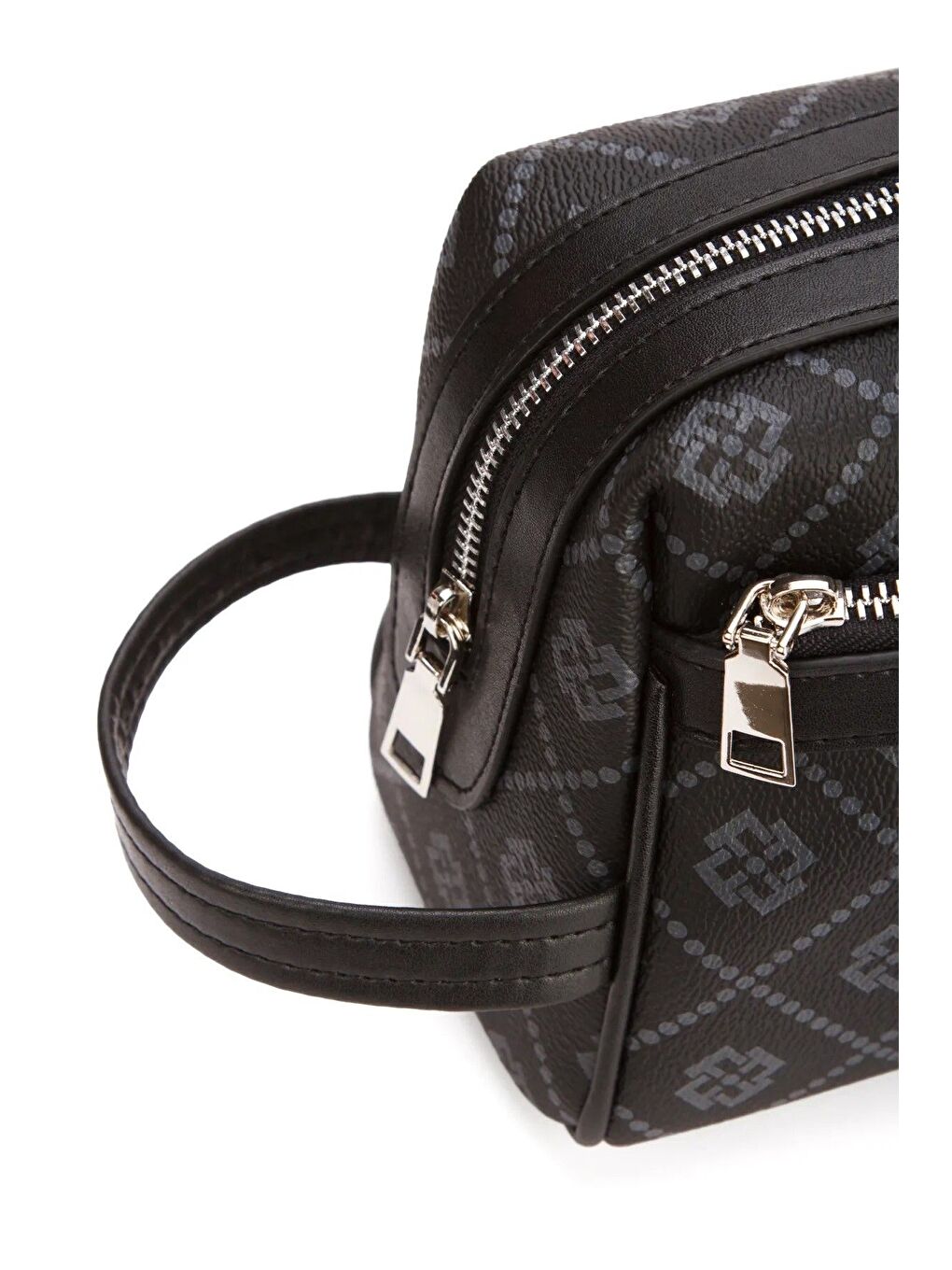 Siyah Erkek Büyük Boy Çok Gözlü Traş Çantası-2