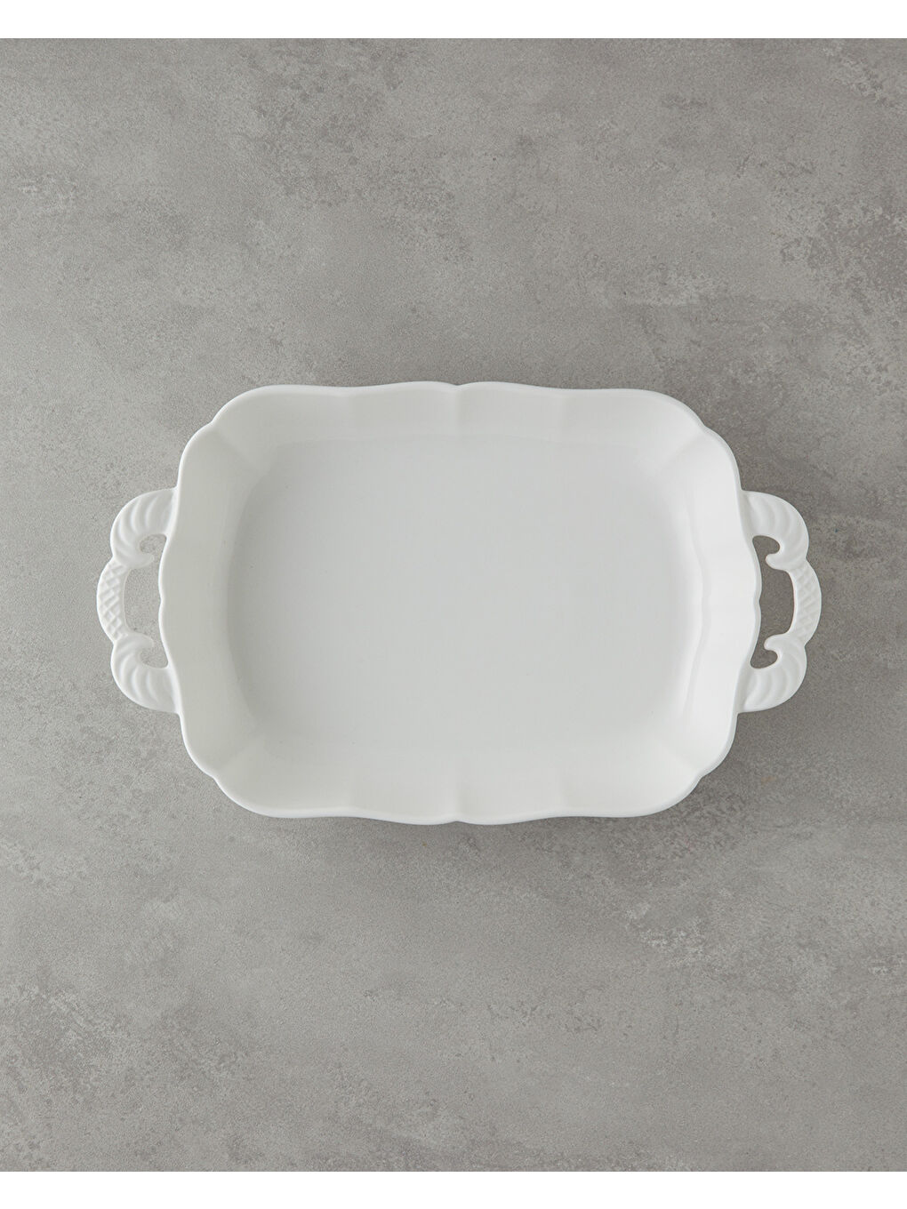 Bianca Seramik Fırın Kabı 38x23 cm Beyaz-1