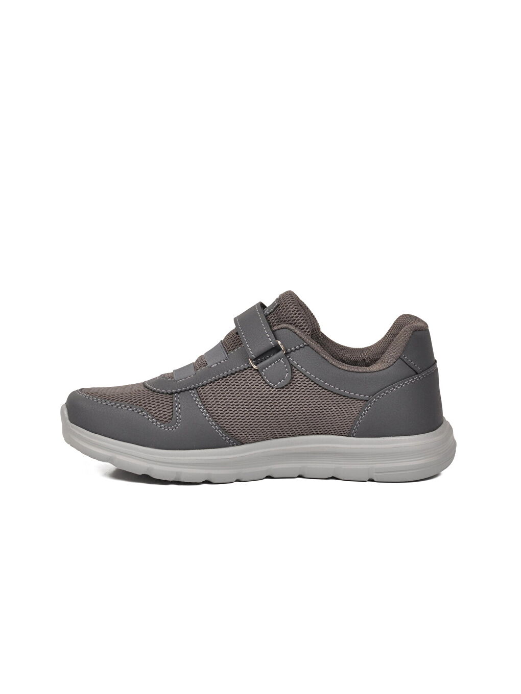 Gri Füme Cırtlı Fileli Hafif Hava Alabilen Unisex Spor Ayakkabı 616 G-3
