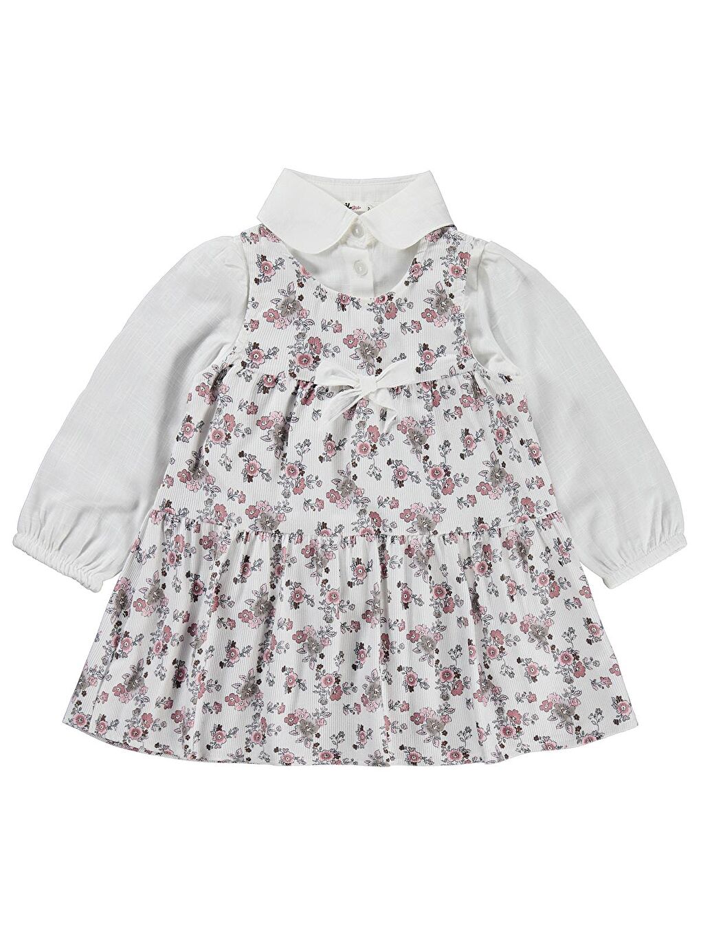 Girls Fiyonklu 2-5 Yaş Elbise - Pembe 5-6 Yaş