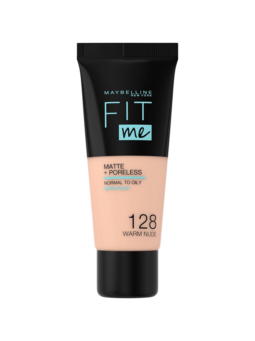 MAYBELLINE NEWYORK Nude Fit Me Matte+Poreless Fondöten - 128 Warm Nude - 1