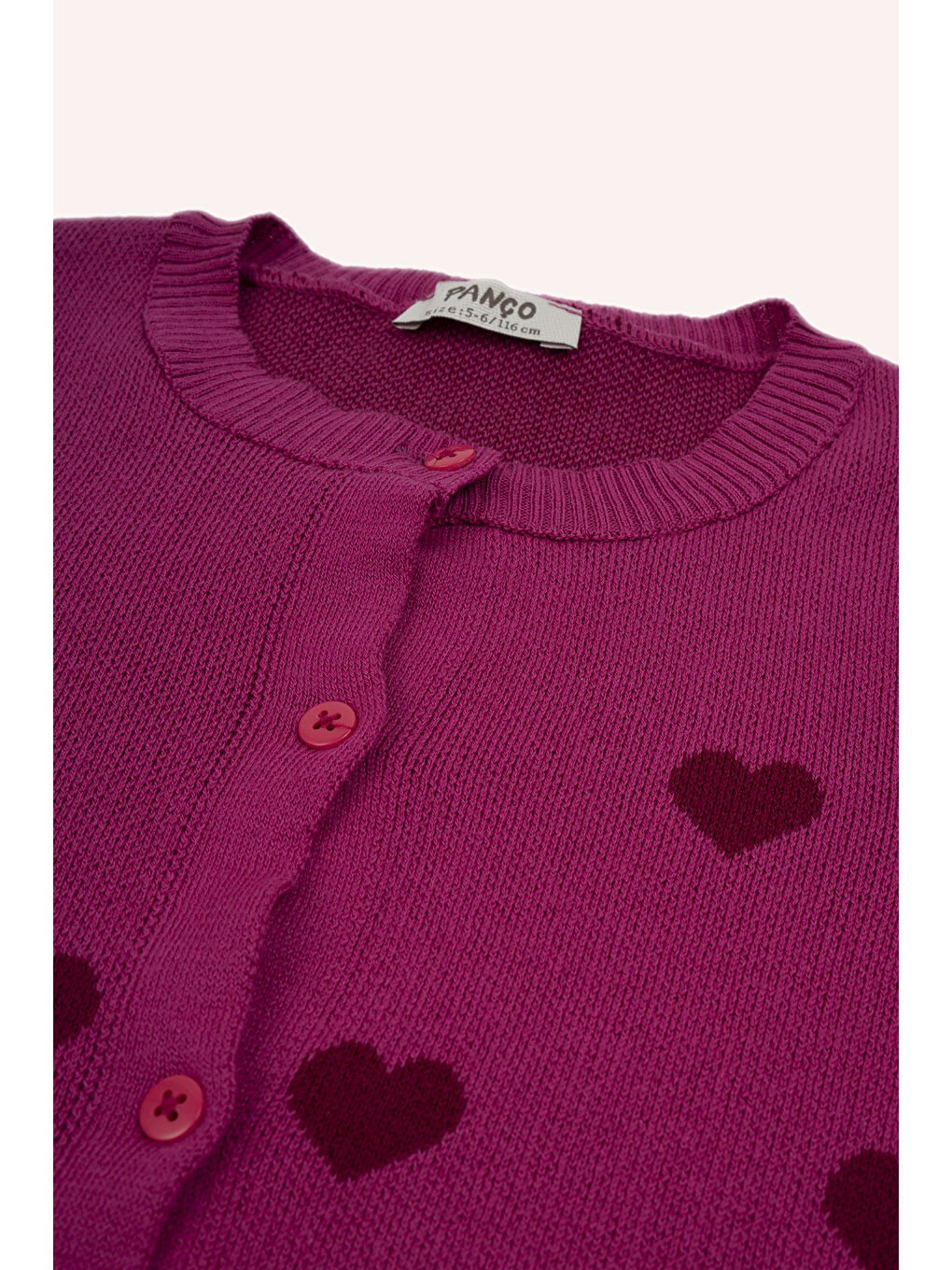 Fuşya Kız Çocuk 2'li Triko Takım-2