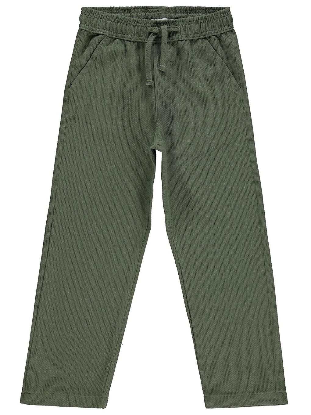 Boys Armürlü Chino 10-13 Yaş Pantolon - Haki 12-13 Yaş