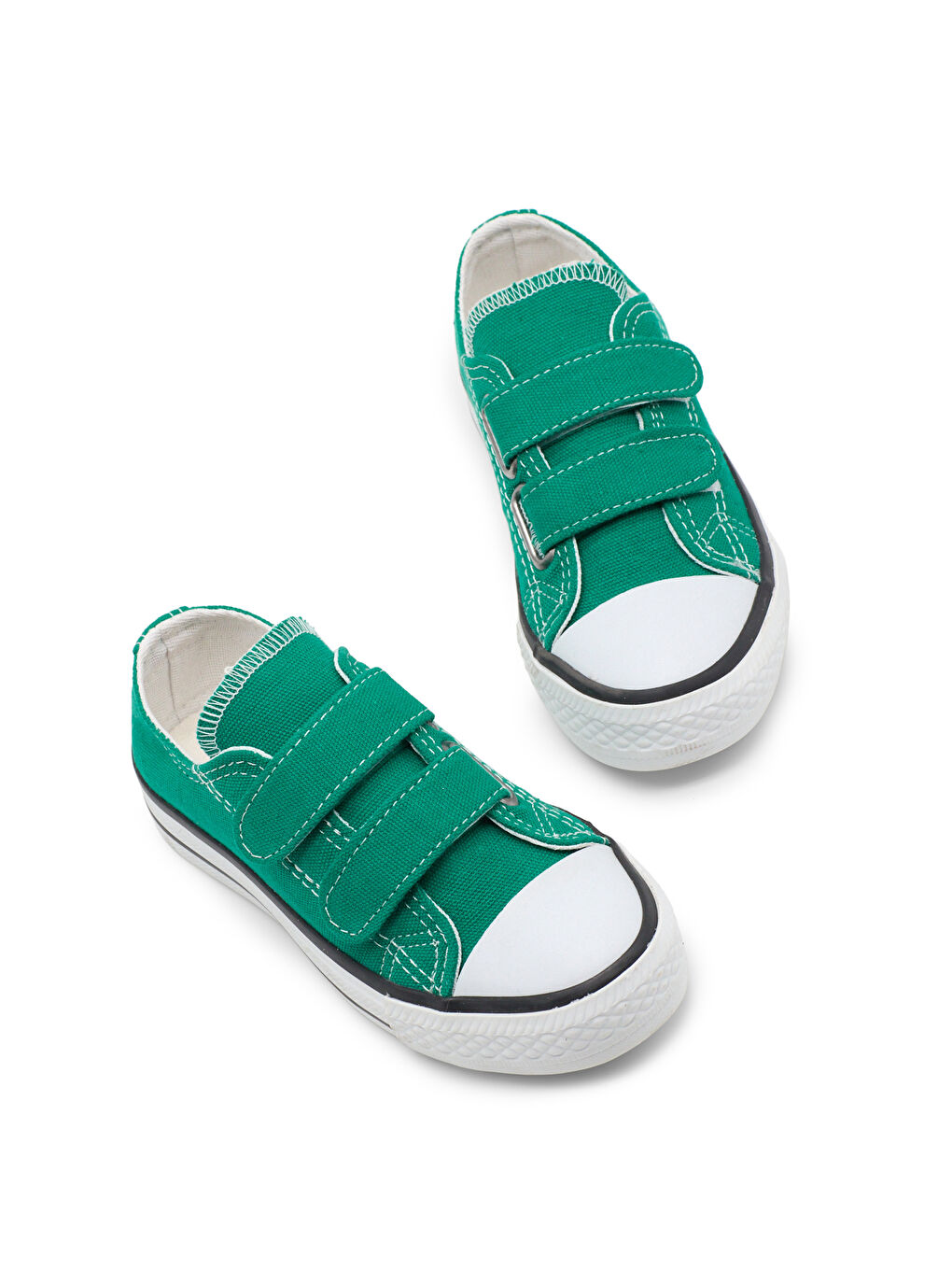 Çocuk Unisex Yeşil Rahat Kalıp Çift Bantlı Ayakkabı-2