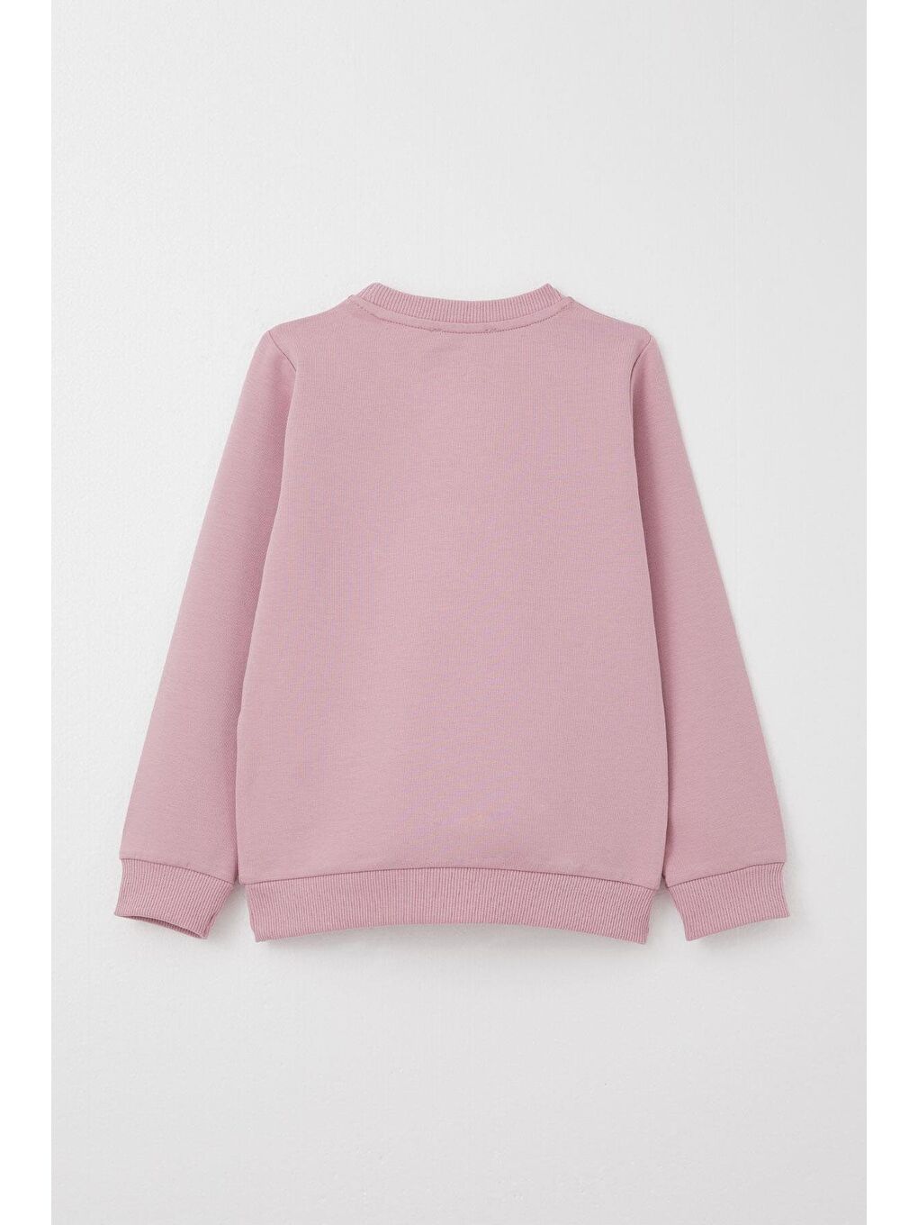 Pembe Kız Çocuk Eşofman Takım Sevgi Temalı Yazı Nakışlı Gülkurusu (1-3 Yaş)-3