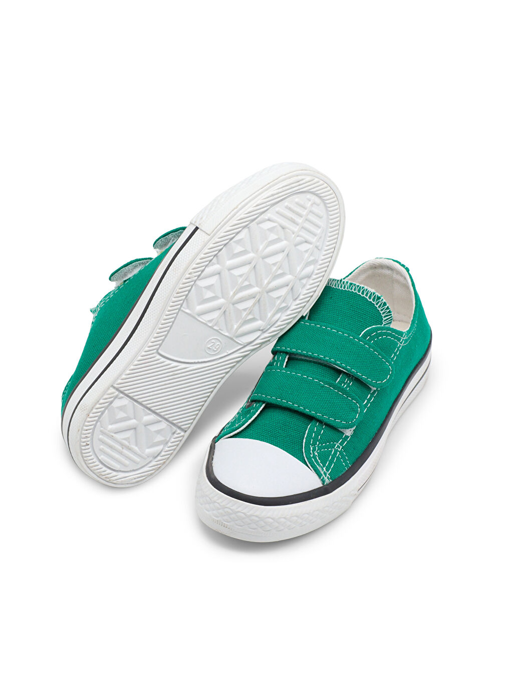 Çocuk Unisex Yeşil Rahat Kalıp Çift Bantlı Ayakkabı-3