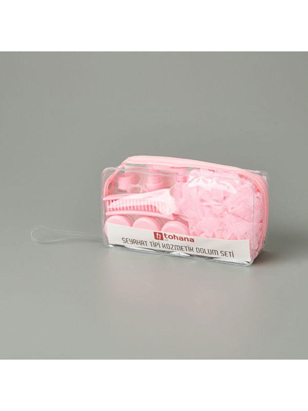 Çantalı Seyahat Tipi Kozmetik Dolum Seti - Asorti-1
