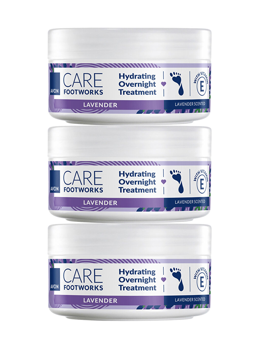 Footworks Lavanta Özlü Gece Uygulanan Bakım Kremi 150ml Üçlü Paket