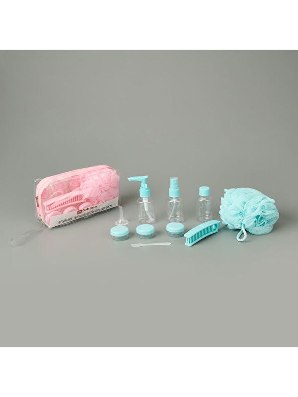 Çantalı Seyahat Tipi Kozmetik Dolum Seti - Asorti-3