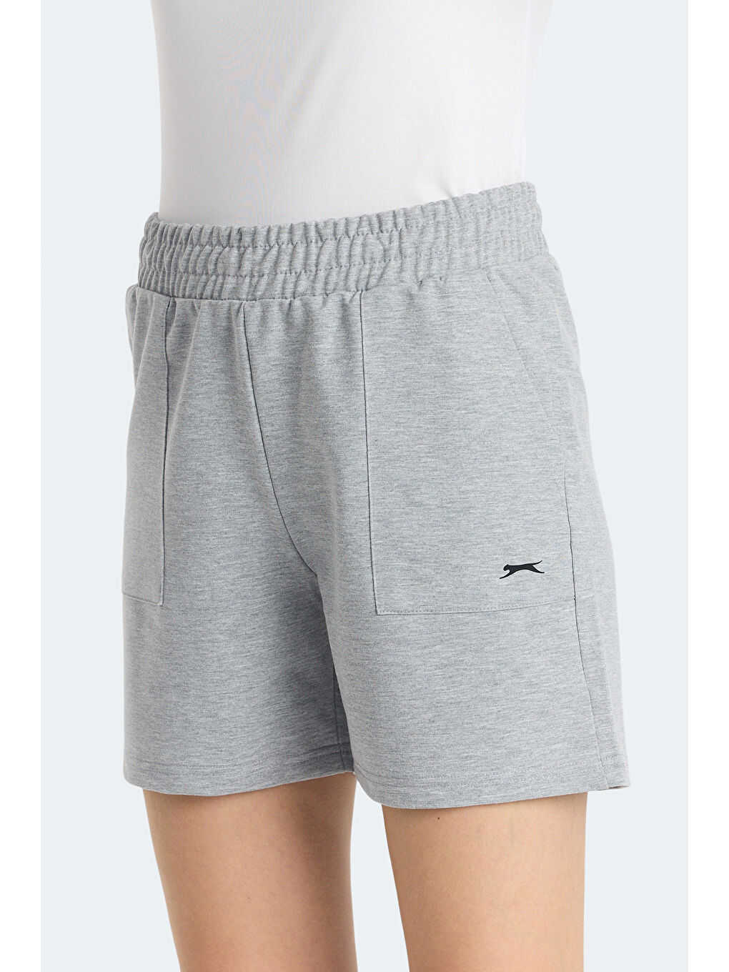 ROKO I Kadın Cepli Gri Şort-3