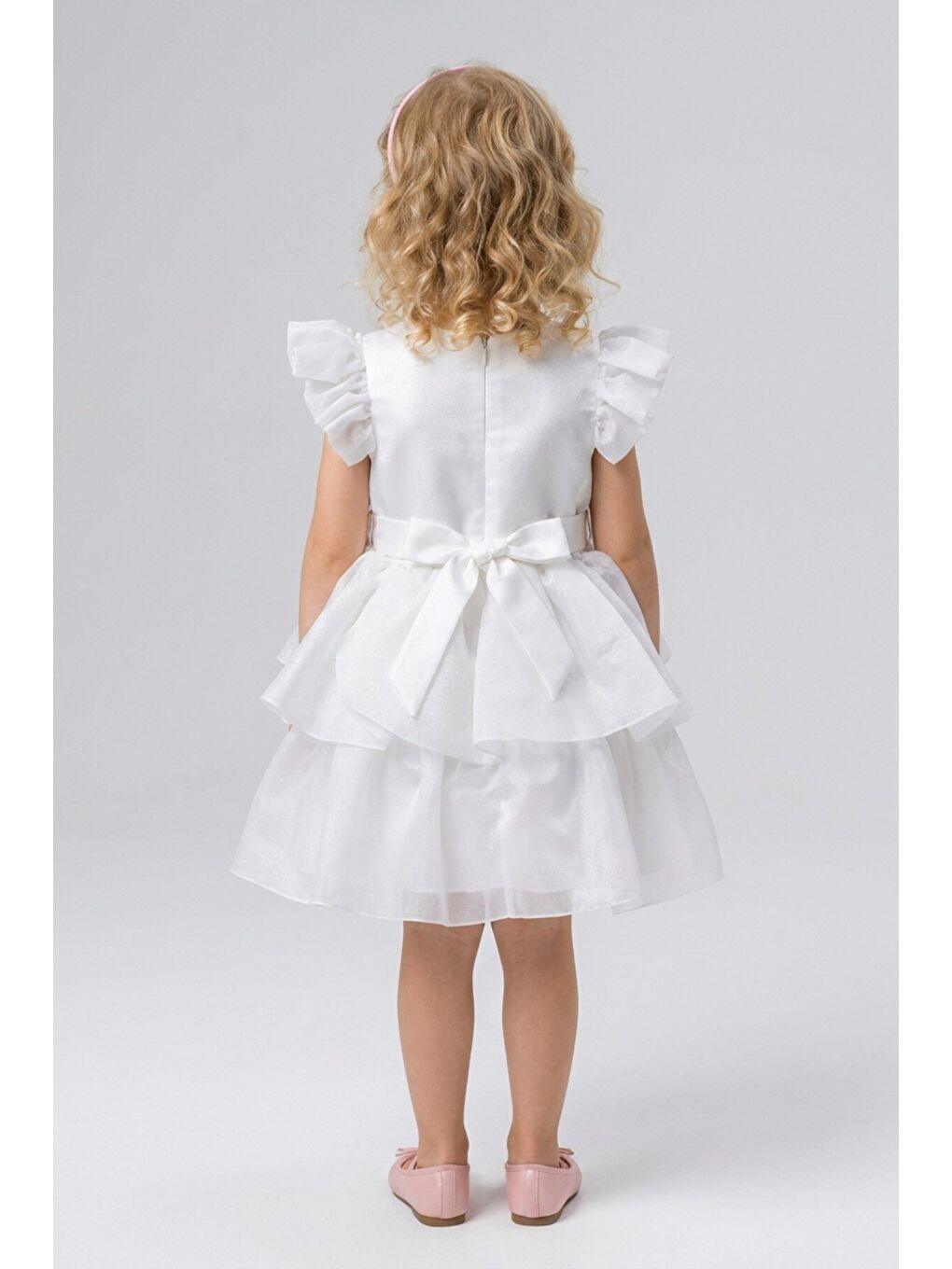 Ekru Kız Çocuk Abiye-2