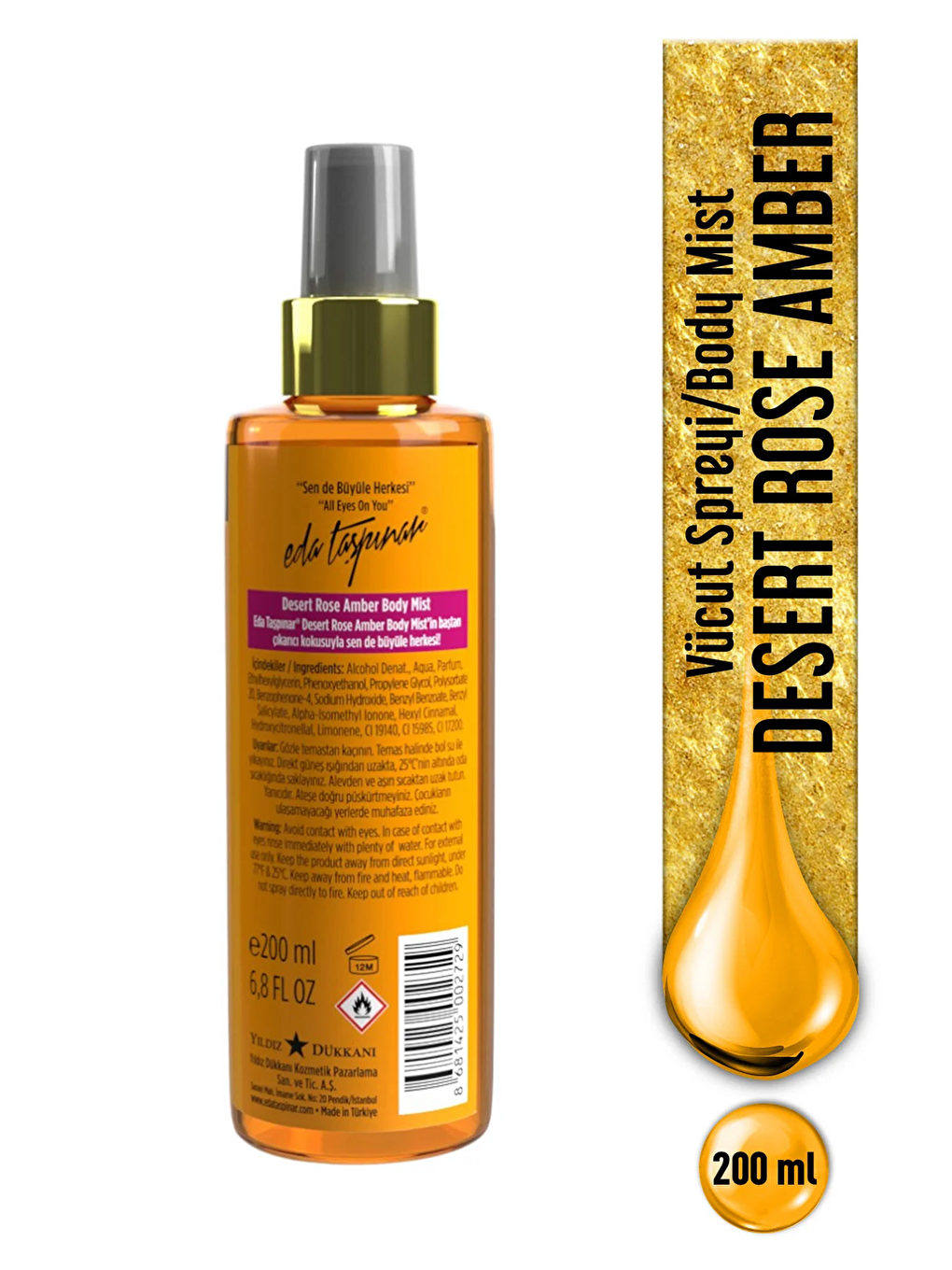 Desert Rose Amber Body Mist, 200 ml-1