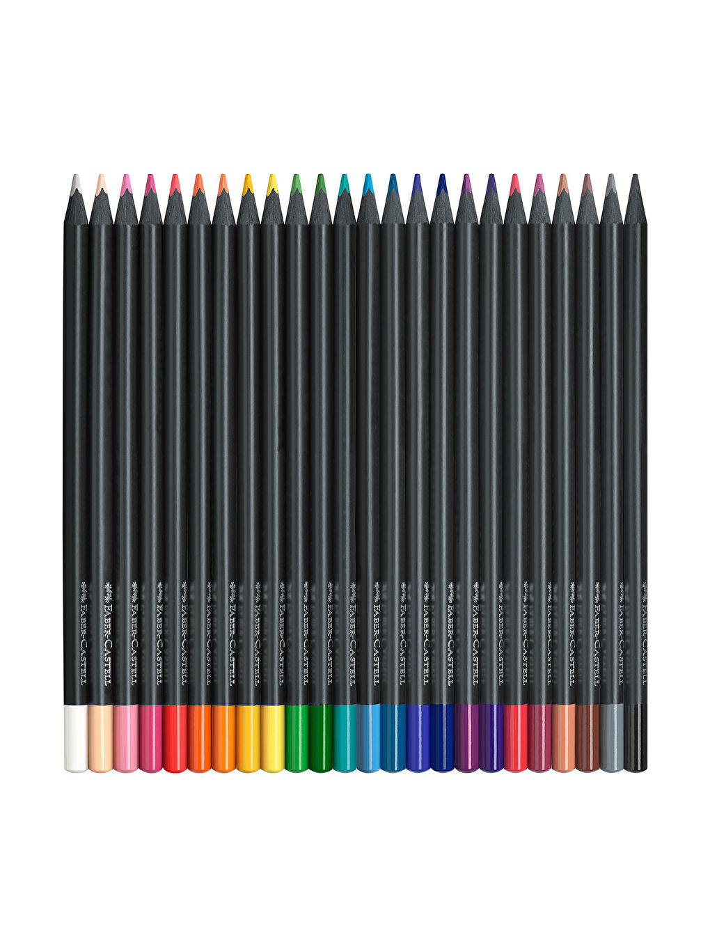 Black Edition Boya Kalemi, 24 Renk, Siyah Kağıda Uyumlu, Ergonomik Üçgen Gövde-2