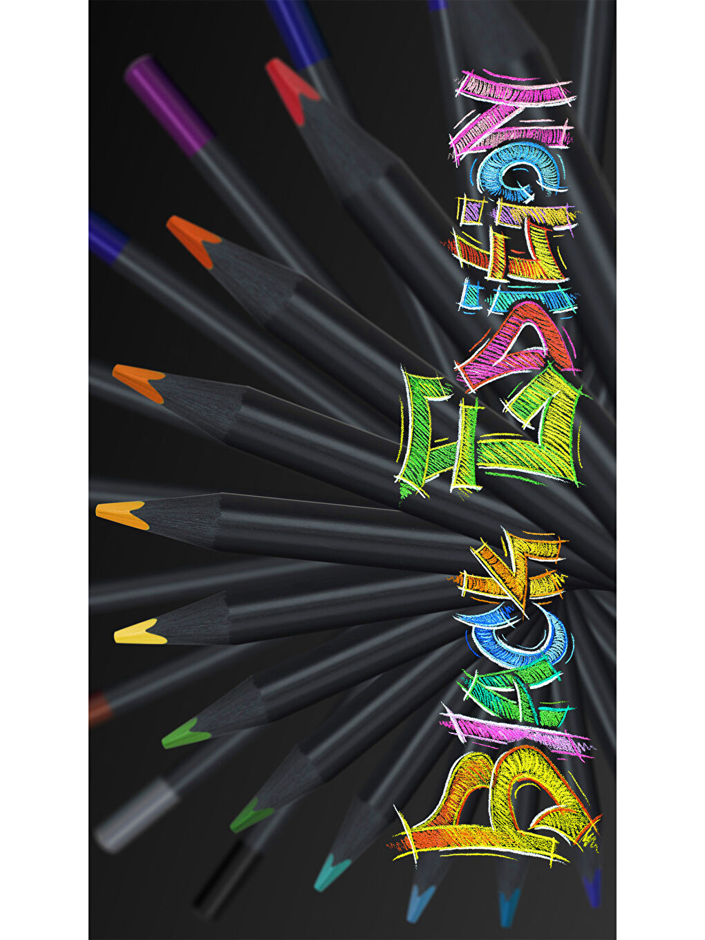 Black Edition Boya Kalemi, 24 Renk, Siyah Kağıda Uyumlu, Ergonomik Üçgen Gövde-4