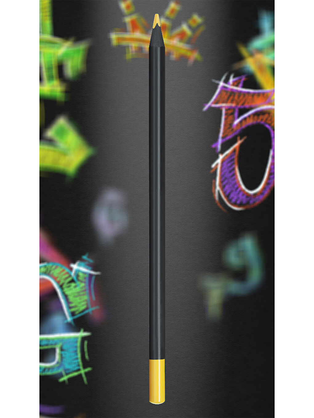 Black Edition Boya Kalemi, 24 Renk, Siyah Kağıda Uyumlu, Ergonomik Üçgen Gövde-5