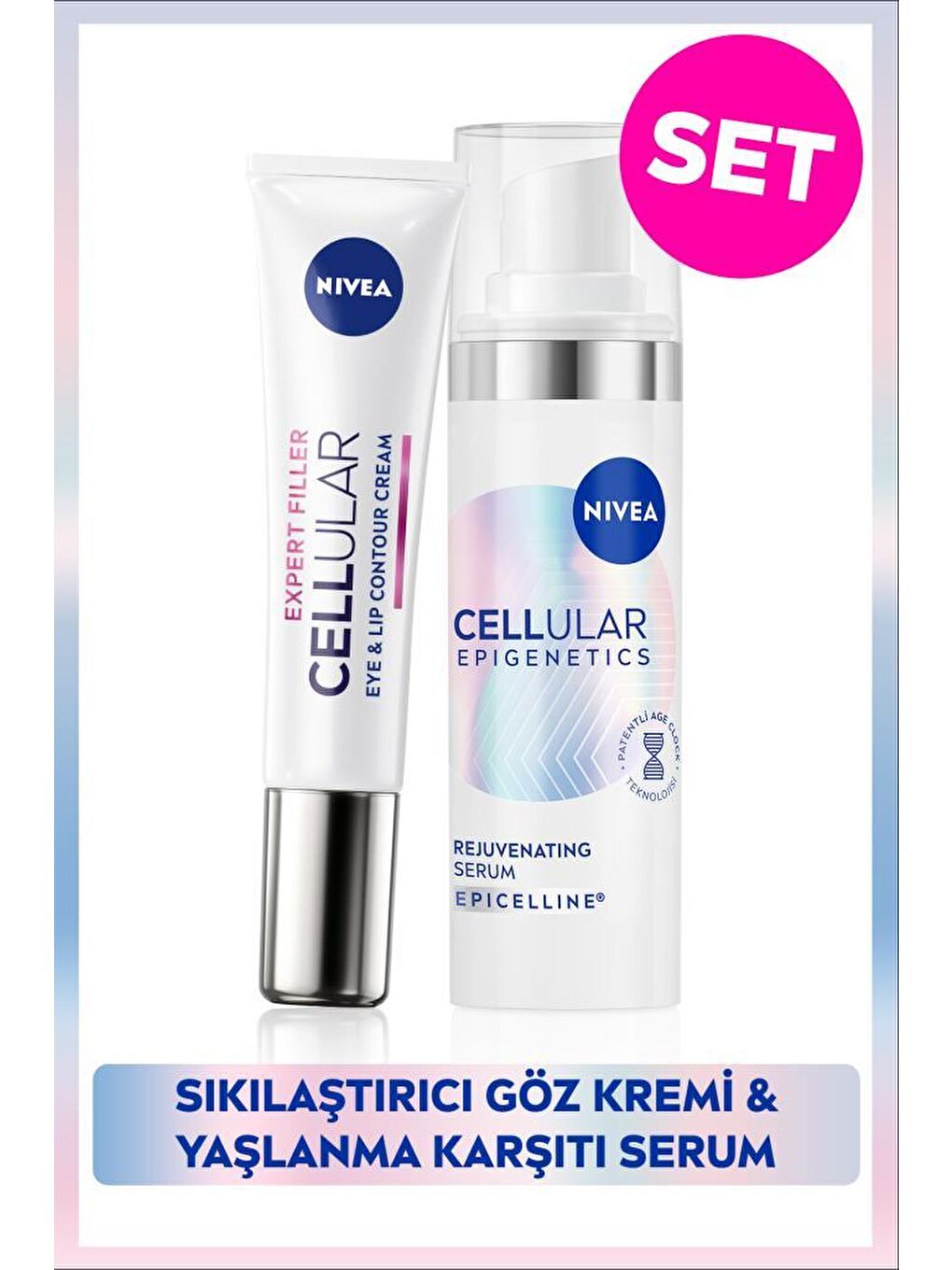 Cellular Epigenetics Rejuvenating Yaşlanma Karşıtı Serum 30ml ve Sıkılaştıcı Göz Bakım Kremi 15ml