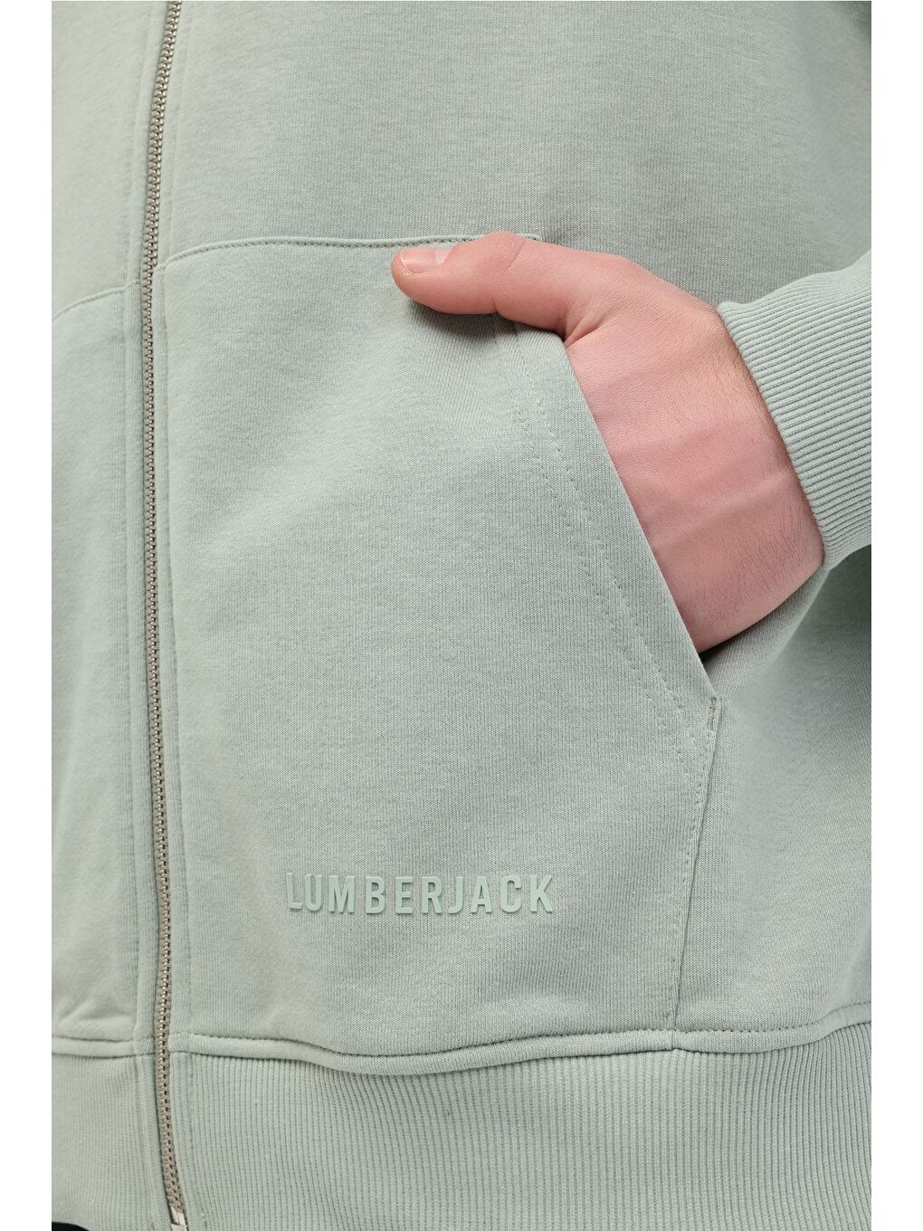 Lumberjack Haki MB ROS 18HS112 5FX PASTEL HAKI Erkek Eşofman Üstü - 4