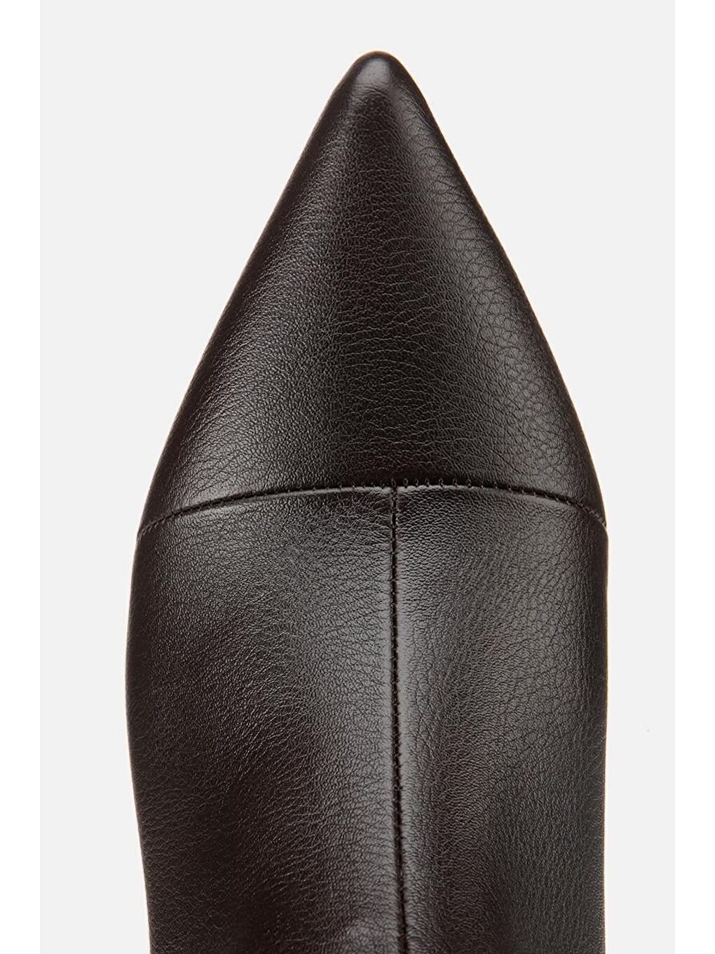 Kadın Kahverengi İnce Topuklu Bot-5