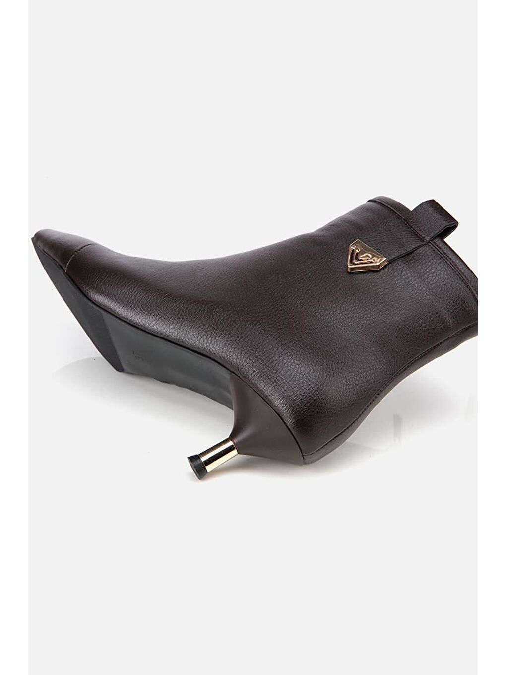 Kadın Kahverengi İnce Topuklu Bot-6