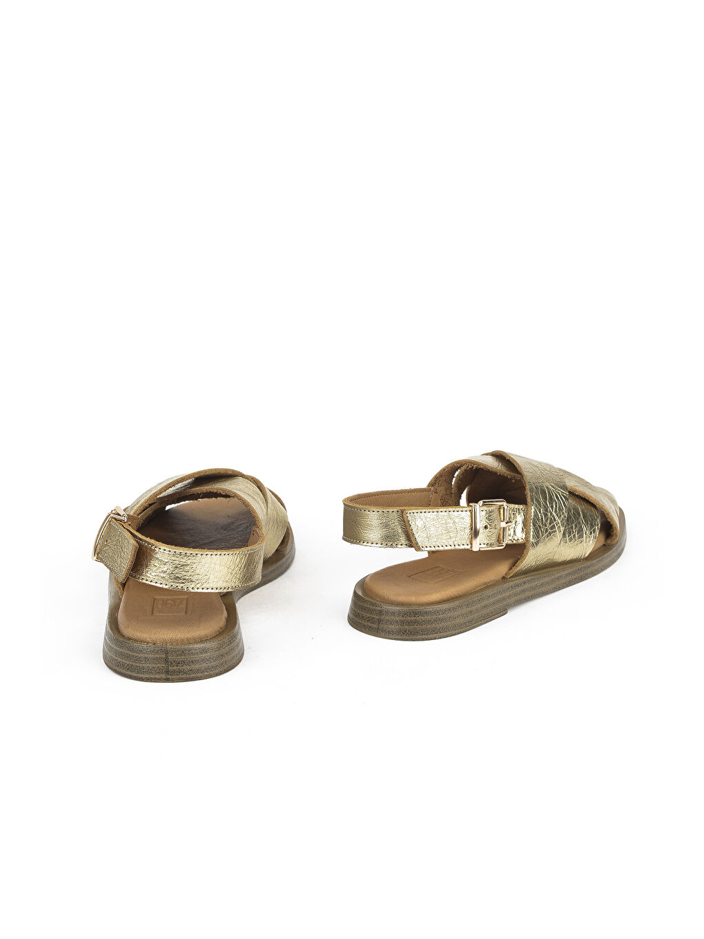 Sarı Hakiki Deri Kadın Sandalet 1511033Z25014 Gold-2