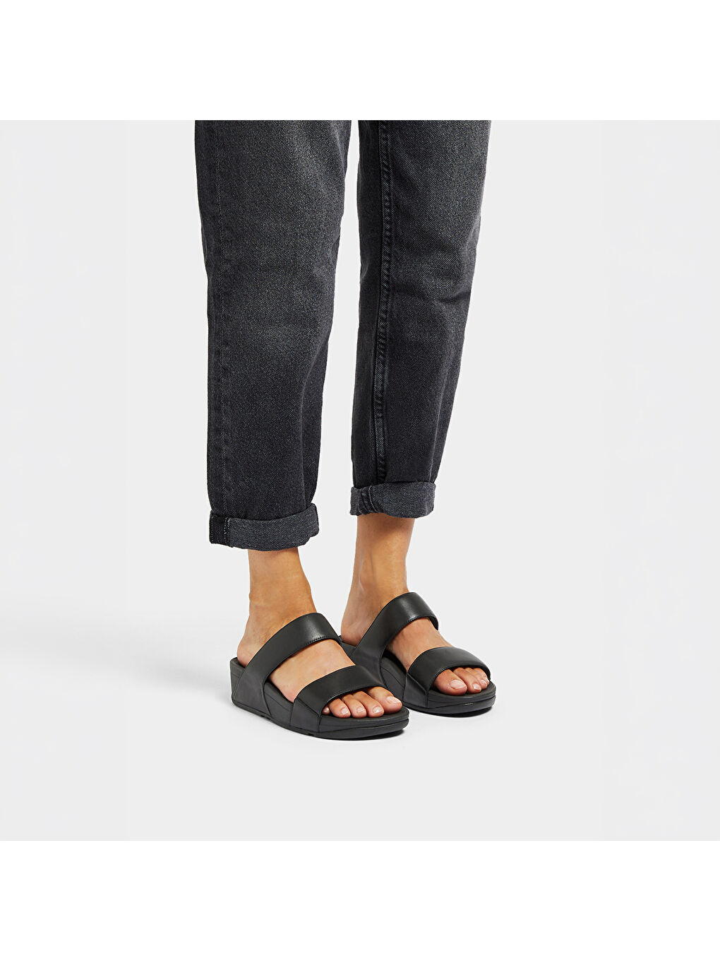 Siyah Kadın Terlik ED4-090 LULU LEATHER Slides-4