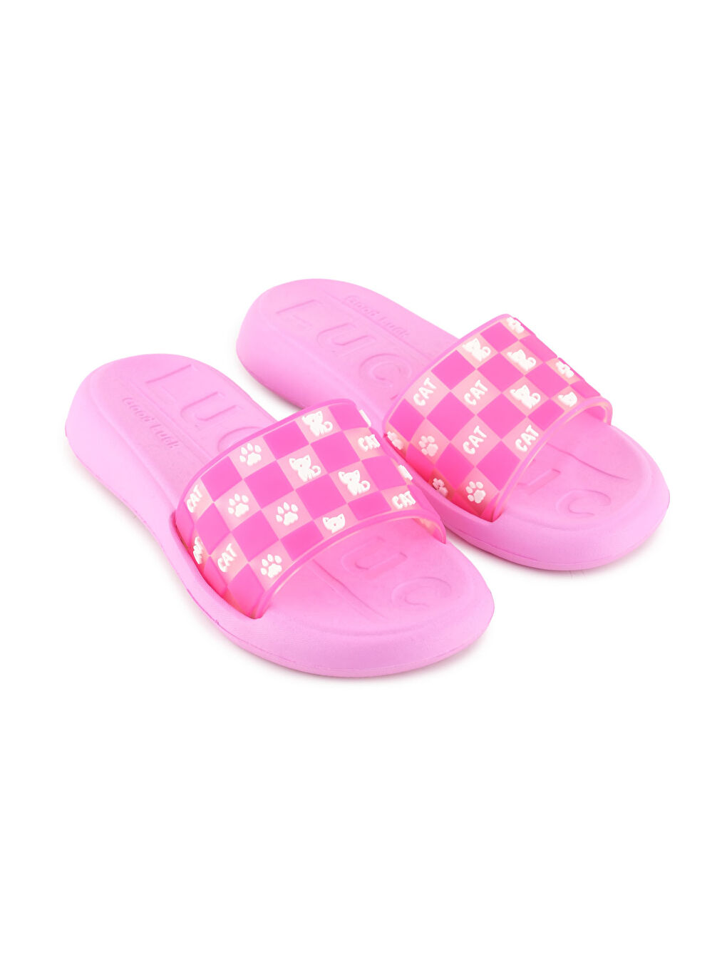 Fuşya Kadın Yazlık Eva Rahat Esnek Taban Ev Banyo Havuz Plaj Terlik-2