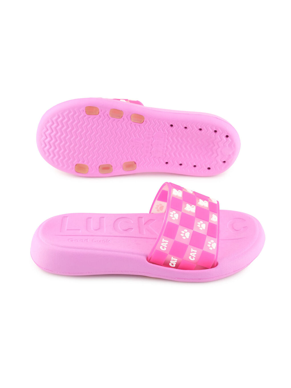 Fuşya Kadın Yazlık Eva Rahat Esnek Taban Ev Banyo Havuz Plaj Terlik-4