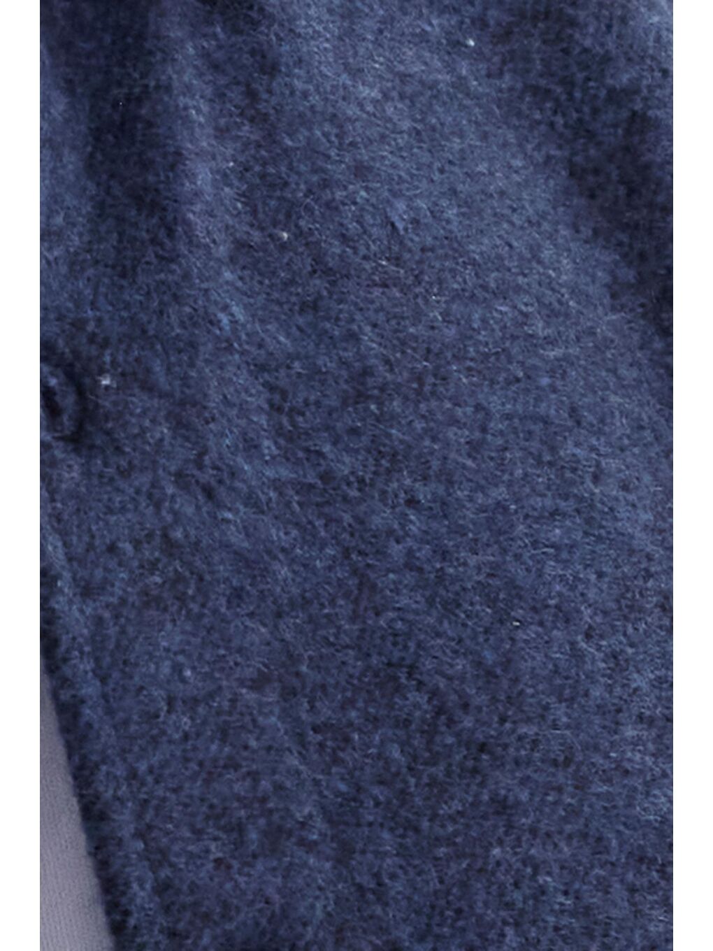 Erkek Slim Fit Dar Kesim Uzun Kollu Düz Kışlık Oduncu Lacivert Gömlek-5