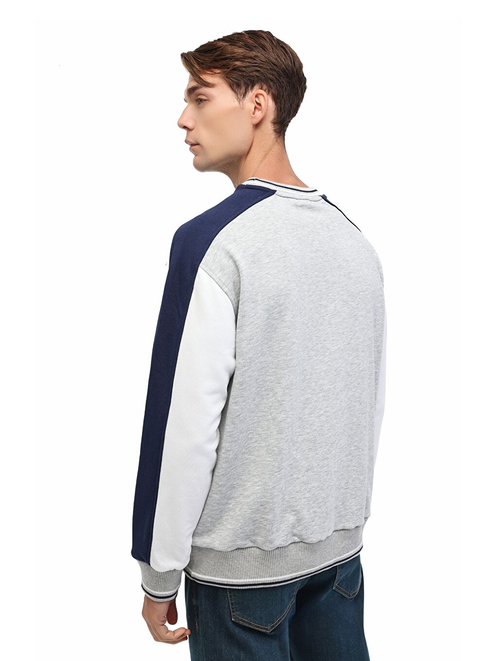 Gri ML NALA 16BLO-05 5PR GRI MELANJ Erkek Sweatshirt-1