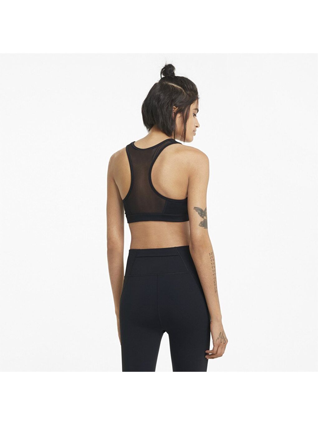 Mid Impact 4Keeps Bra Kadın Siyah Sporcu Sütyeni-2