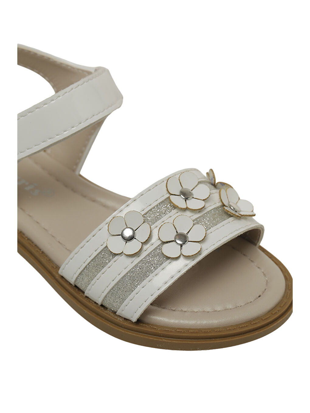 SANTORO.P6FX Beyaz Kız Çocuk Sandalet-6