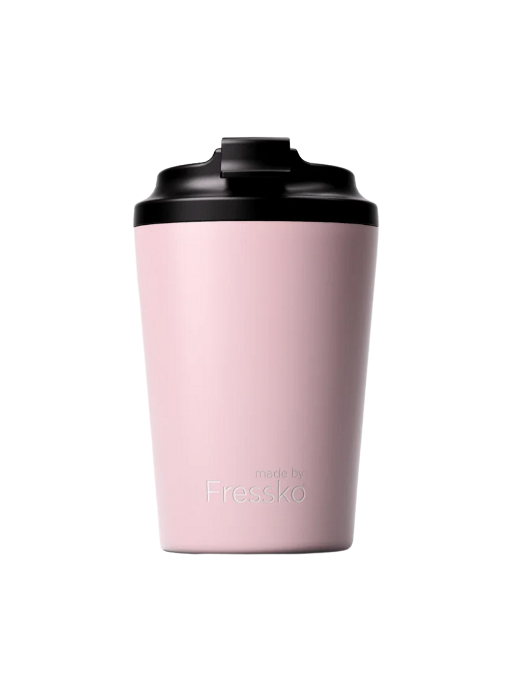 Pembe Camino İçi Seramik Çelik Kahve Bardağı Yalıtımlı Termal Kupa Mug 340 Ml