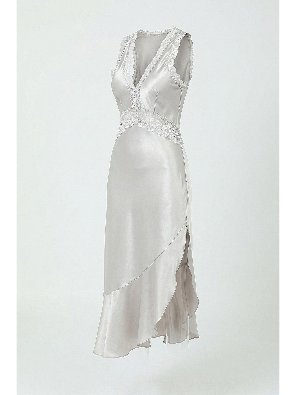 Bej Saten 2 Li Set Uzun VİZON-1