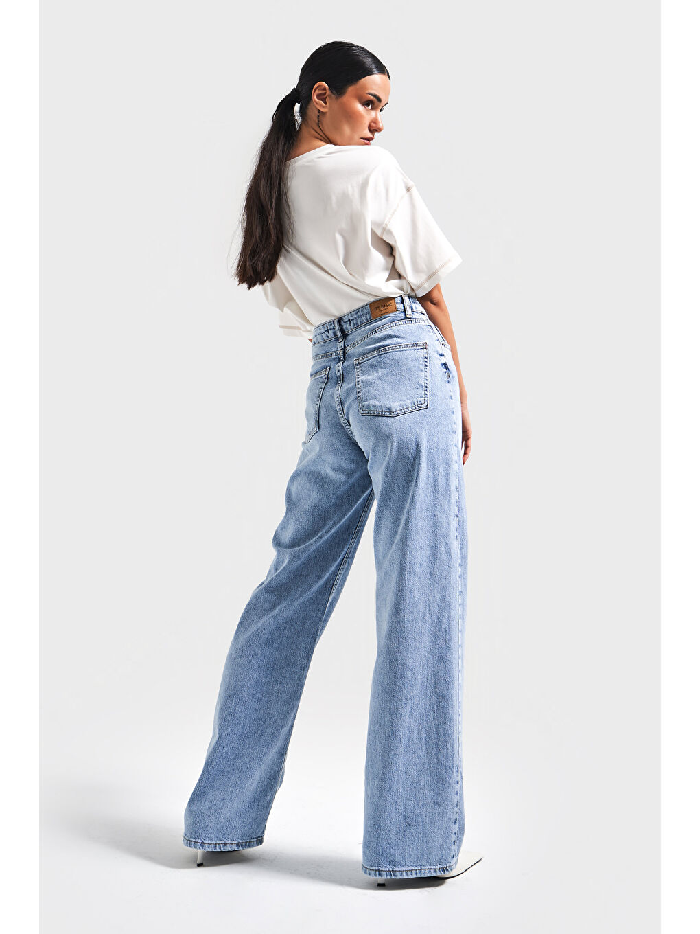 Mavi Kadın Ice Renk V-4S5-27 Viskon Esnek Kumaş Yüksek Bel İç Boy 80cm Denim Jean-2