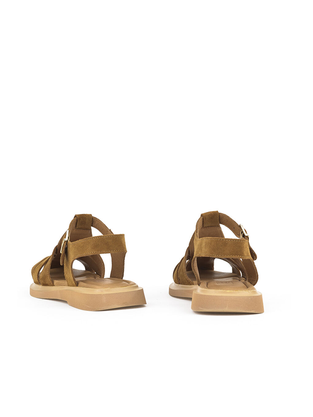 Kahverengi Kadın Hakiki Deri Sandalet 1511047Z6002 Taba-2